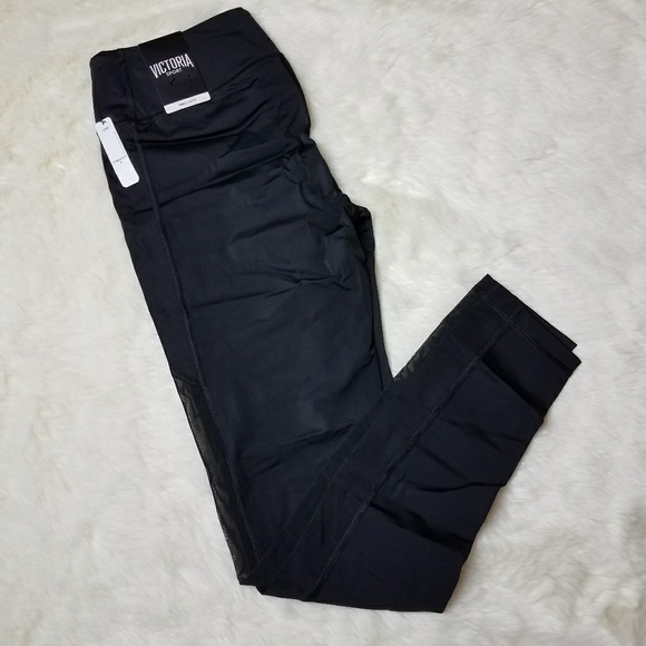 SOLD OUT! VS Sport Yoga Leggings w/ Mesh Inset - Picture 3 of 4